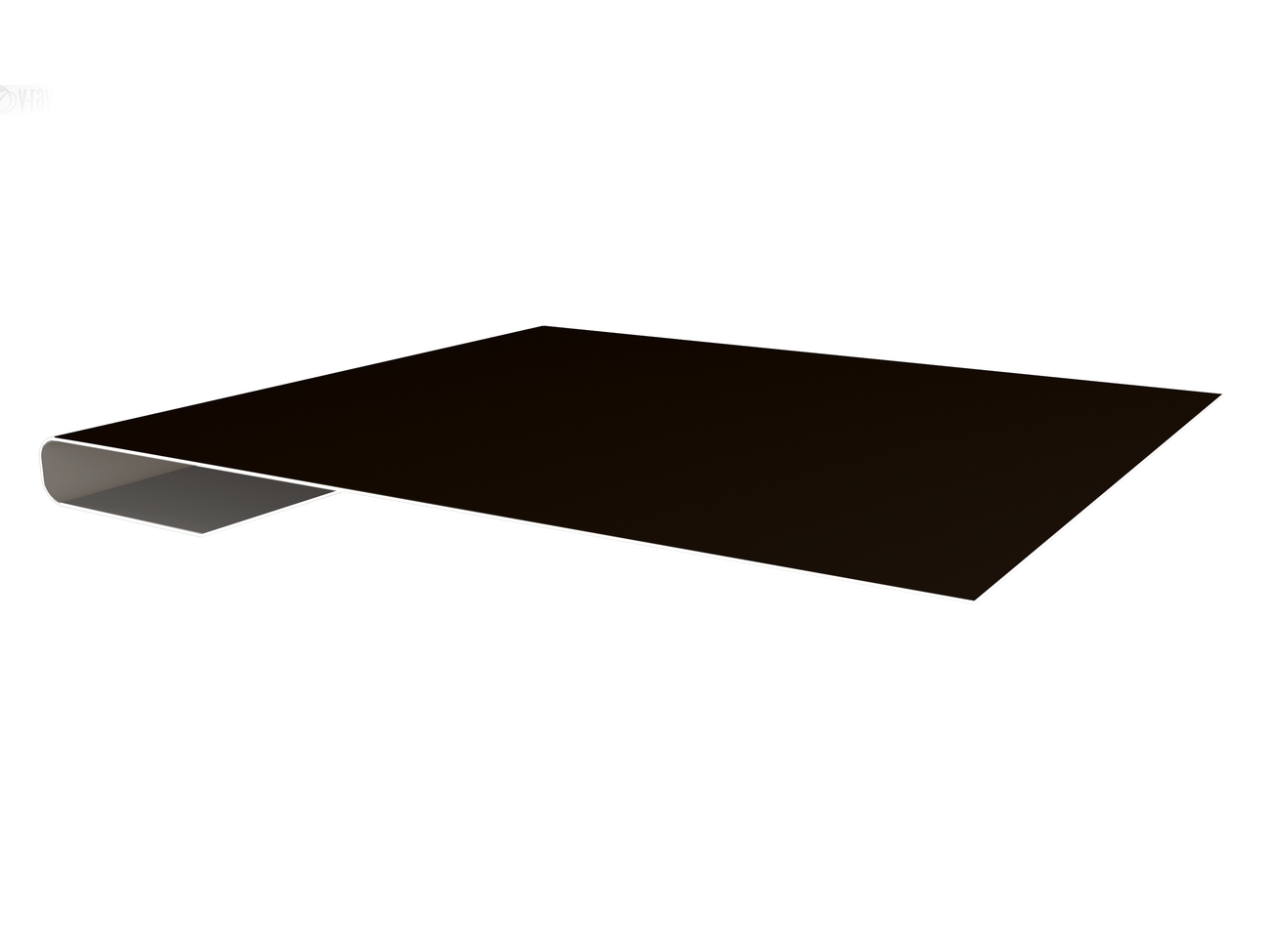 Планка завершающая простая 65мм Satin с пленкой RR 32 темно-коричневый