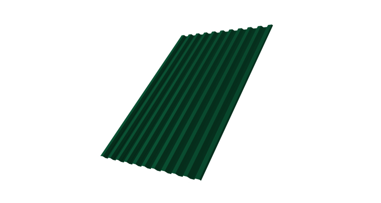 Профнастил С21R 0,5 Satin Matt TX RAL 6005 зеленый мох