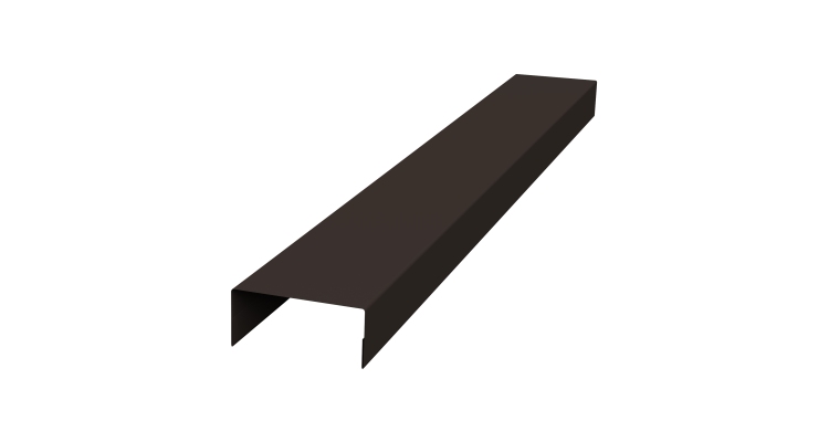 Крышка 45х20 жалюзи Texas 0,5 Satin Matt RR 32 темно-коричневый (2м)