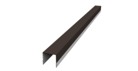 Планка вертикальная обратная для забора жалюзи Palermo 0,5 PurPro RR 32 темно-коричневый (3м)