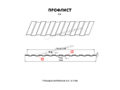 Профлист МЕТАЛЛ ПРОФИЛЬ С-8х1150-B (ПЭ-01-7024-0,4)